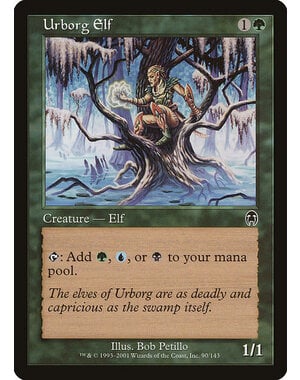 Magic: The Gathering Urborg Elf (090) Heavily Played