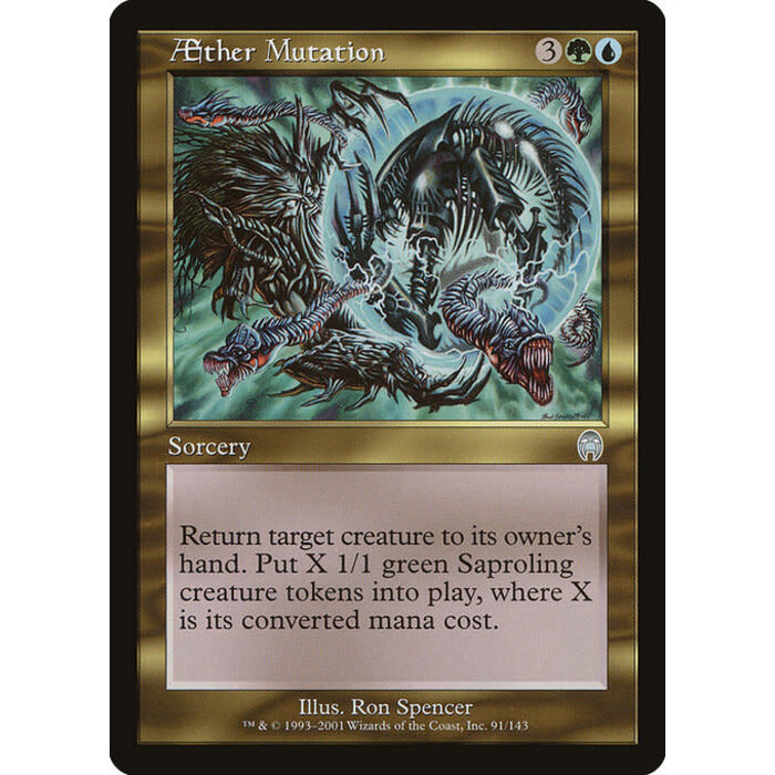 Magic: The Gathering Aether Mutation (091) Damaged