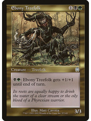 Magic: The Gathering Ebony Treefolk (097) Lightly Played