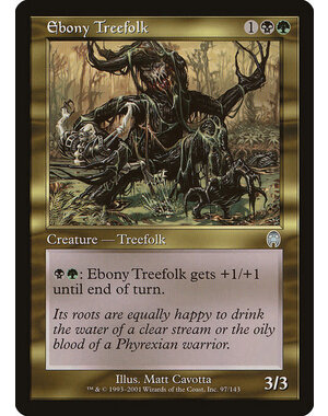 Magic: The Gathering Ebony Treefolk (097) Lightly Played