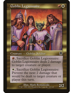 Magic: The Gathering Goblin Legionnaire (103) Damaged