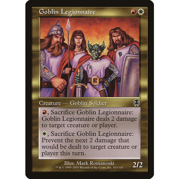 Magic: The Gathering Goblin Legionnaire (103) Damaged