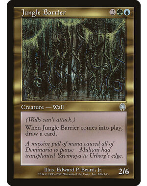 Magic: The Gathering Jungle Barrier (106) Moderately Played