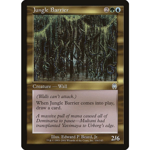 Magic: The Gathering Jungle Barrier (106) Moderately Played