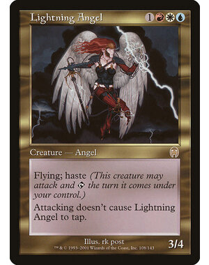 Magic: The Gathering Lightning Angel (108) Damaged