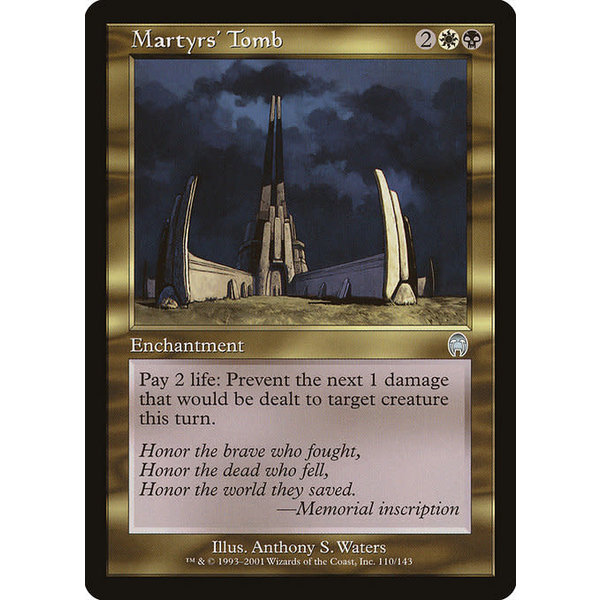 Magic: The Gathering Martyrs' Tomb (110) Lightly Played