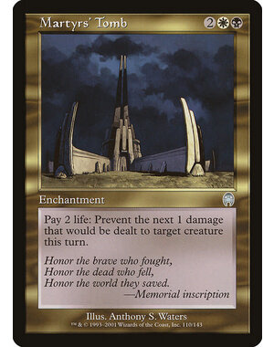 Magic: The Gathering Martyrs' Tomb (110) Moderately Played