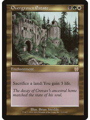 Magic: The Gathering Overgrown Estate (113) Heavily Played