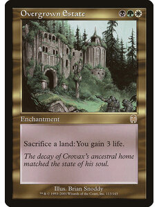 Magic: The Gathering Overgrown Estate (113) Heavily Played
