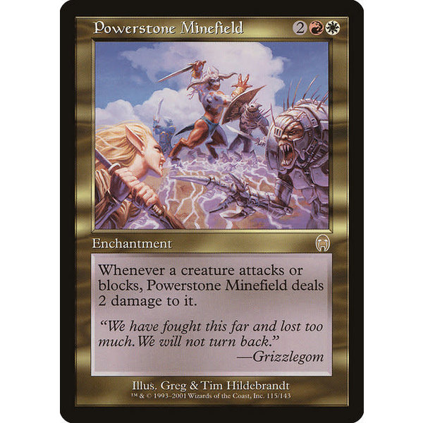 Magic: The Gathering Powerstone Minefield (115) Moderately Played