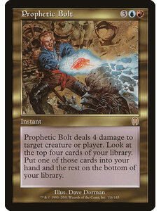 Magic: The Gathering Prophetic Bolt (116) Damaged
