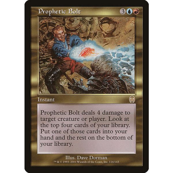 Magic: The Gathering Prophetic Bolt (116) Damaged