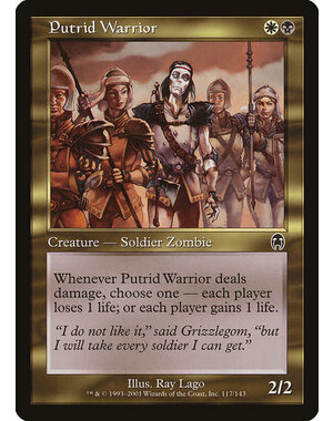 Magic: The Gathering Putrid Warrior (117) Lightly Played