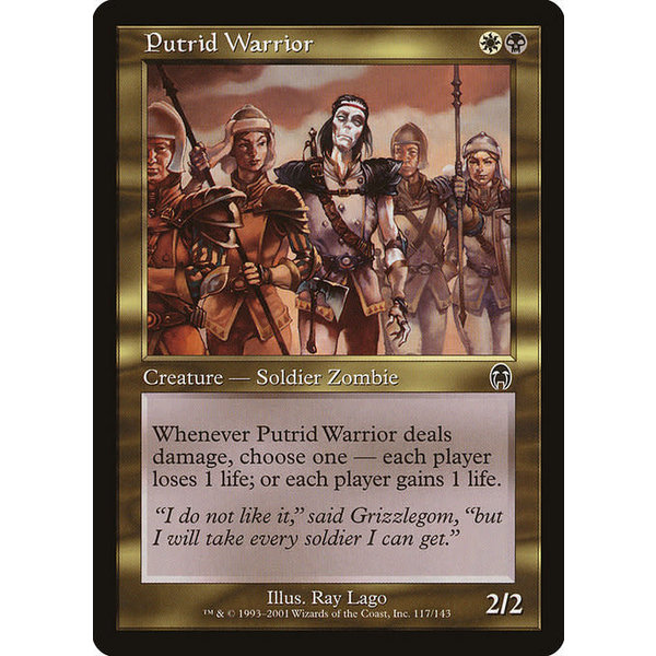 Magic: The Gathering Putrid Warrior (117) Lightly Played