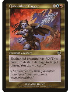 Magic: The Gathering Quicksilver Dagger (118) Lightly Played