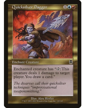 Magic: The Gathering Quicksilver Dagger (118) Moderately Played