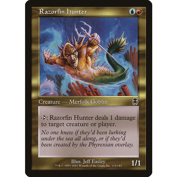 Magic: The Gathering Razorfin Hunter (119) Damaged