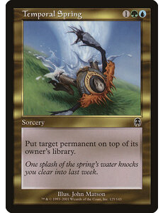 Magic: The Gathering Temporal Spring (125) Damaged