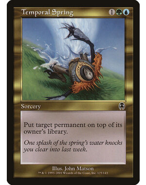 Magic: The Gathering Temporal Spring (125) Damaged