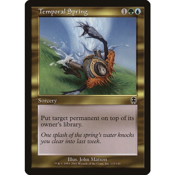 Magic: The Gathering Temporal Spring (125) Damaged