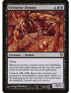 Magic: The Gathering Extractor Demon (015) Lightly Played