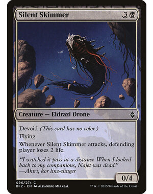 Magic: The Gathering Silent Skimmer (096) Moderately Played Foil