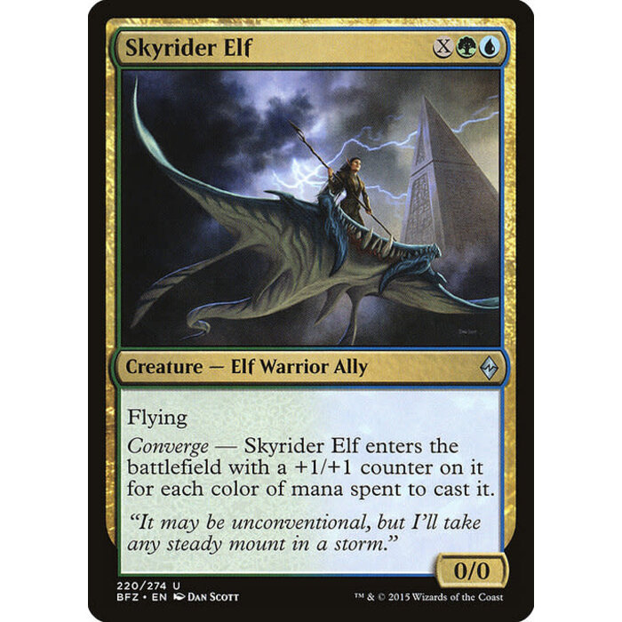 Magic: The Gathering Skyrider Elf (220) Lightly Played