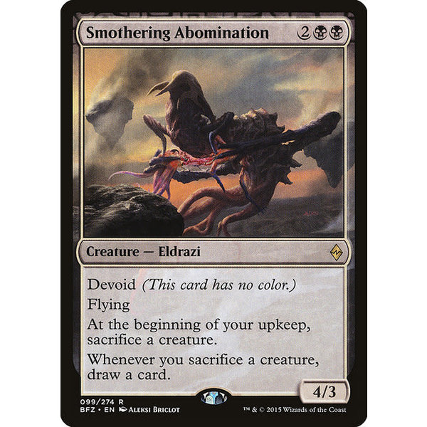 Magic: The Gathering Smothering Abomination (099) Moderately Played