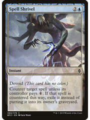 Magic: The Gathering Spell Shrivel (066) Lightly Played Foil