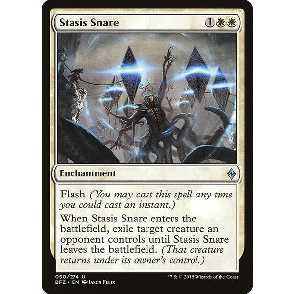 Magic: The Gathering Stasis Snare (050) Heavily Played