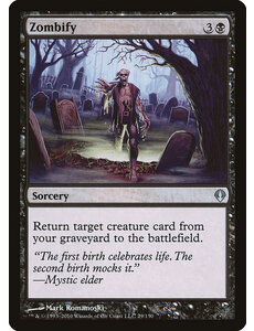 Magic: The Gathering Zombify (029) Damaged