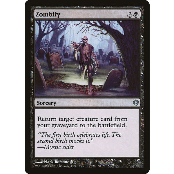 Magic: The Gathering Zombify (029) Damaged