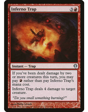 Magic: The Gathering Inferno Trap (043) Damaged