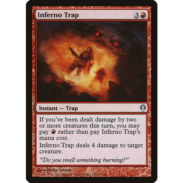 Magic: The Gathering Inferno Trap (043) Damaged