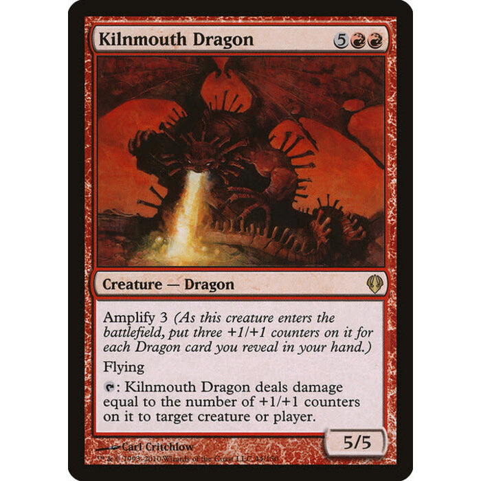 Magic: The Gathering Kilnmouth Dragon (044) Moderately Played