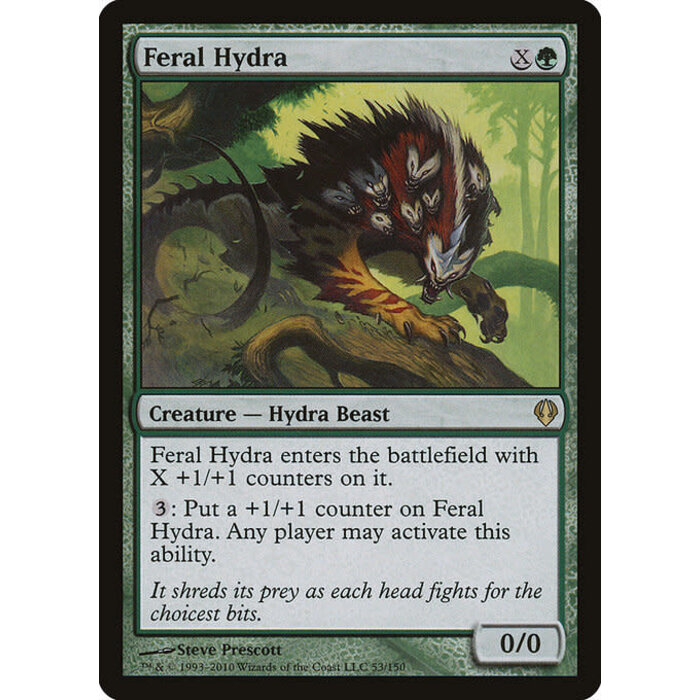 Magic: The Gathering Feral Hydra (053) Moderately Played