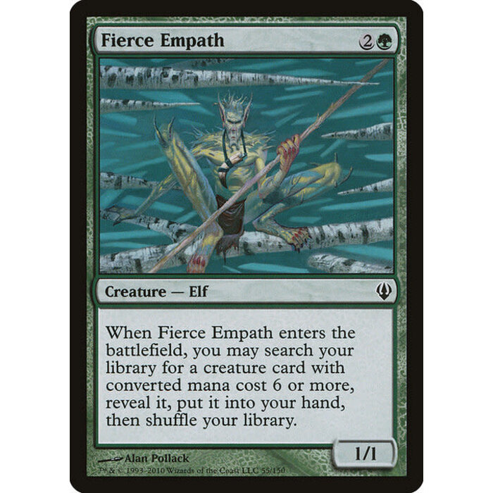 Magic: The Gathering Fierce Empath (055) Heavily Played