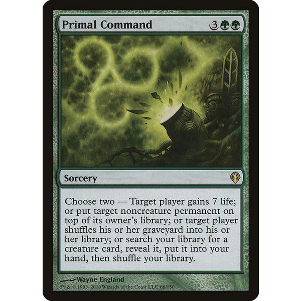 Magic: The Gathering Primal Command (066) Moderately Played