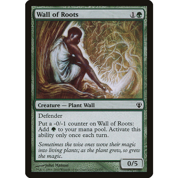 Magic: The Gathering Wall of Roots (073) Lightly Played