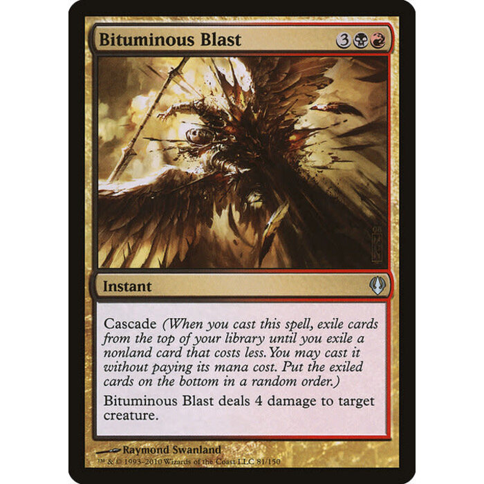 Magic: The Gathering Bituminous Blast (081) Moderately Played