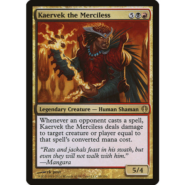 Magic: The Gathering Kaervek the Merciless (088) Heavily Played