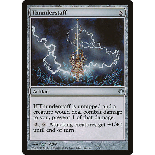 Magic: The Gathering Thunderstaff (122) Heavily Played