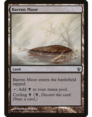 Magic: The Gathering Barren Moor (124) Moderately Played