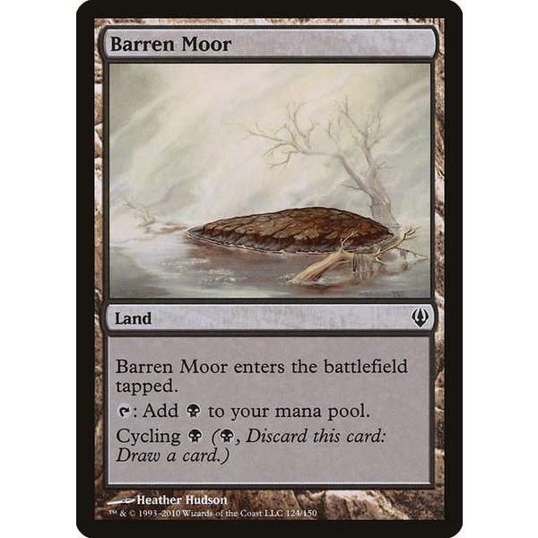 Magic: The Gathering Barren Moor (124) Moderately Played