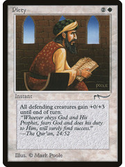 Magic: The Gathering Piety (008) Moderately Played