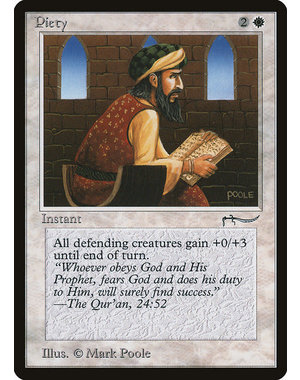 Magic: The Gathering Piety (008) Moderately Played