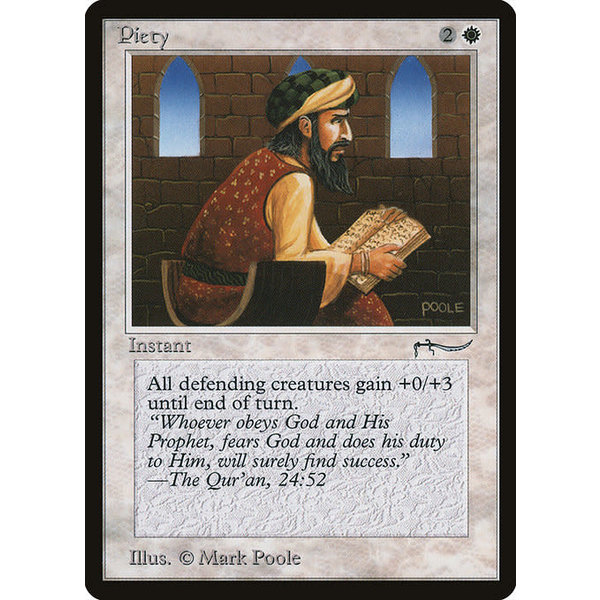 Magic: The Gathering Piety (008) Moderately Played