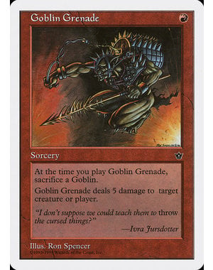 Magic: The Gathering Goblin Grenade (032) Damaged