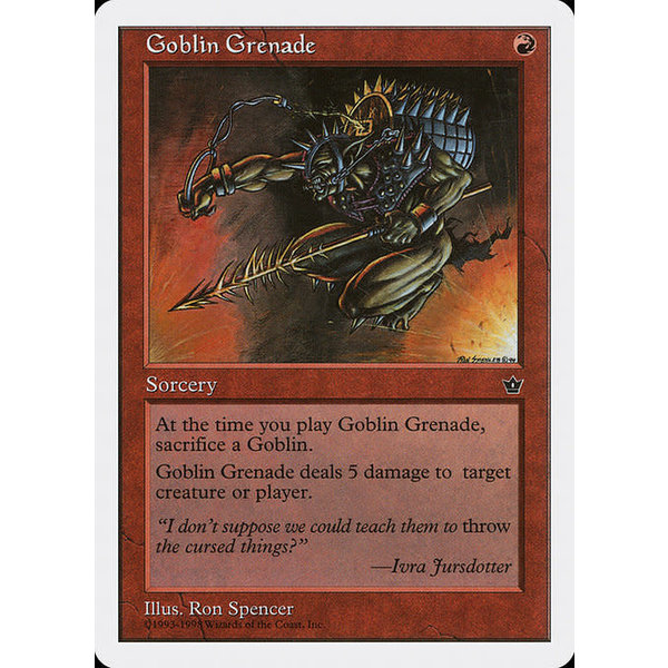 Magic: The Gathering Goblin Grenade (032) Damaged