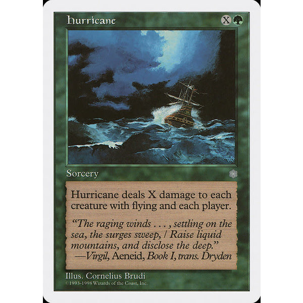 Magic: The Gathering Hurricane (058) Heavily Played